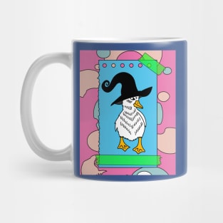 Halloween Goose Witch Conjuring Up Duck Mug